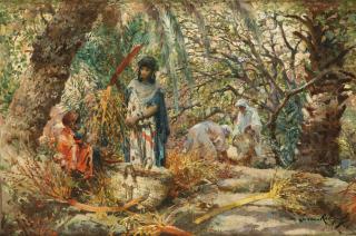 Marie Lucas-Robiquet - French la Recolte Des Dattes À Touggourt