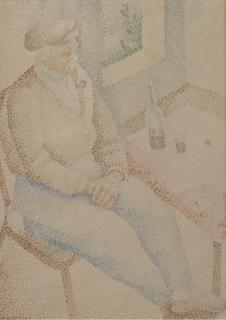 Marie Marevna - Seated man