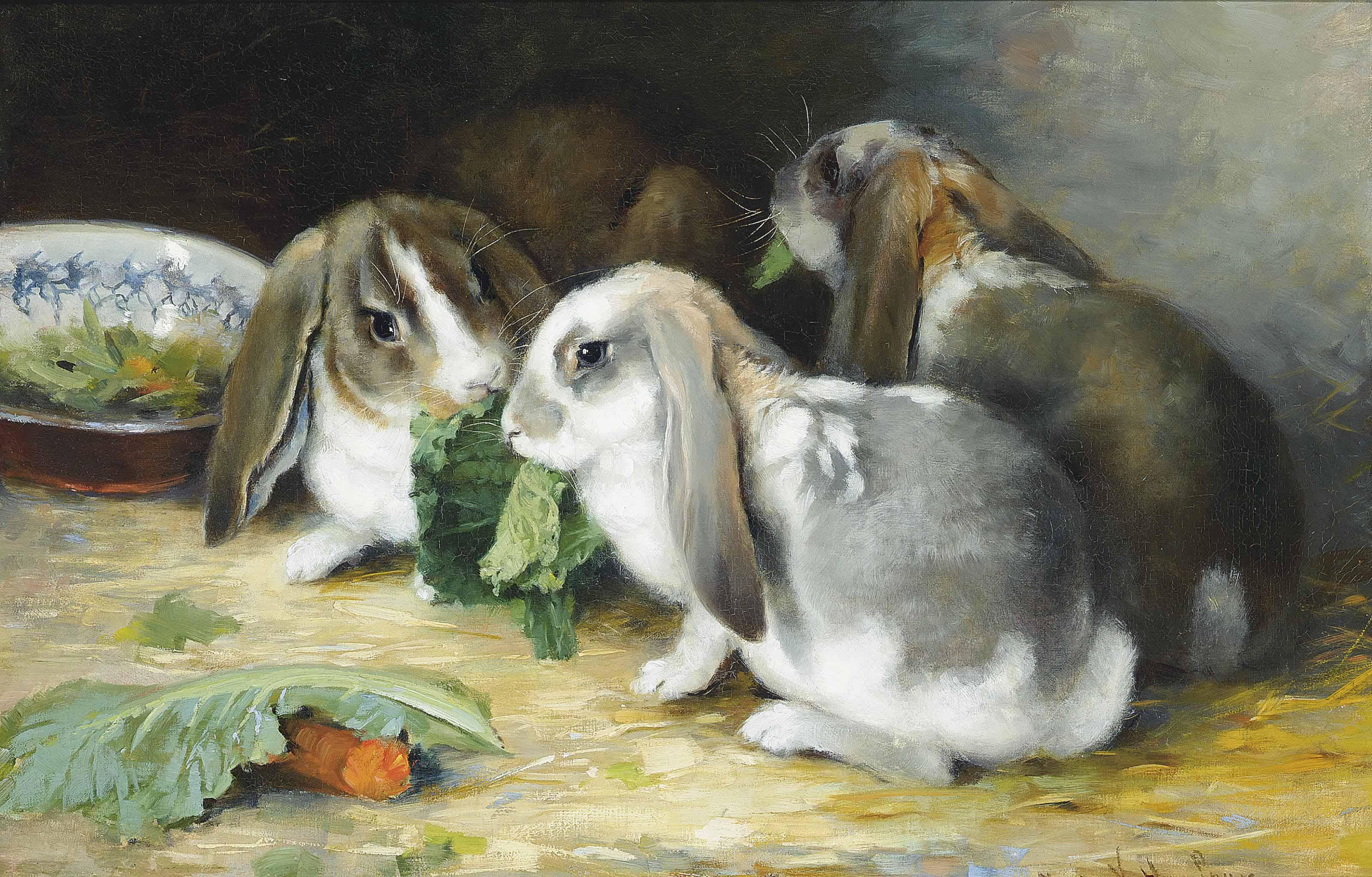 Marie Nestler-Laux - Lop-eared rabbits