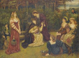 Marie Spartali Stillman - Fiammetta Singing