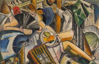 Marie Vassilieff - Femme à l’éventail noir