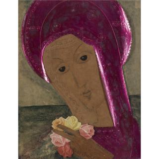 Marie Vassilieff - Madonna With Roses