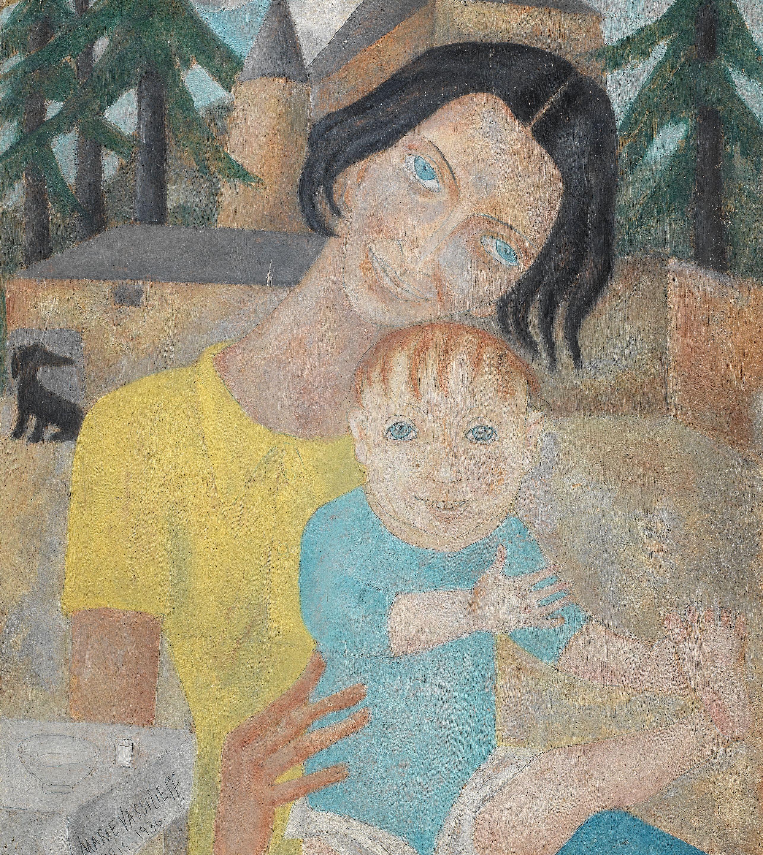 Marie Vassilieff - Mother and a child
