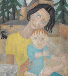 Marie Vassilieff - Mother and a child