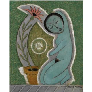 Marie Vassilieff - Nude With Flower