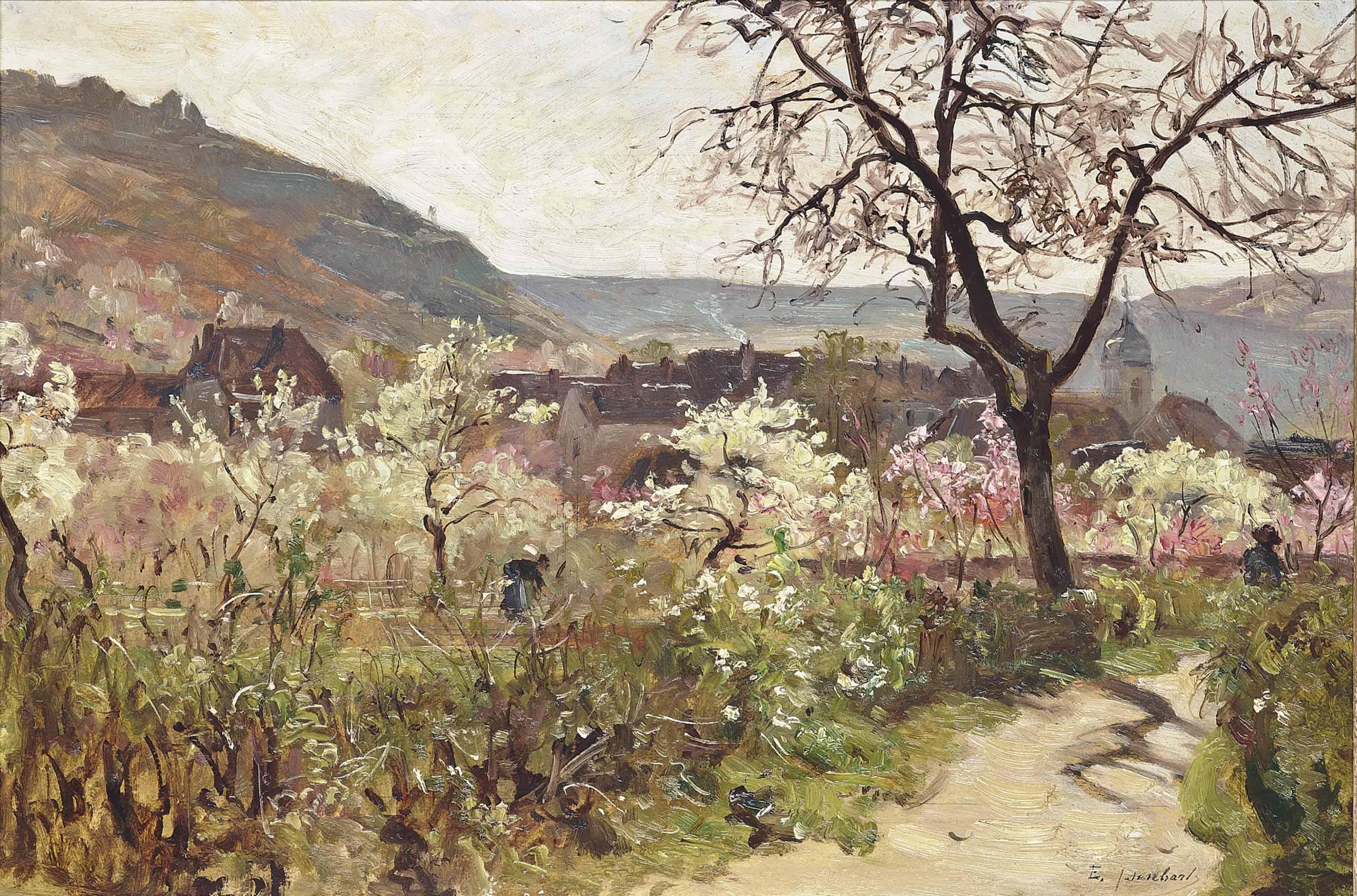Marie-Victor-Emile Isenbart - Le village de Buere près de Besançon