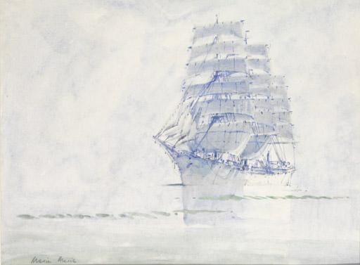Marin-Marie - A clipper ship in calm waters