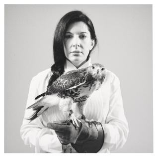 Marina Abramovic - Portrait With Falcon