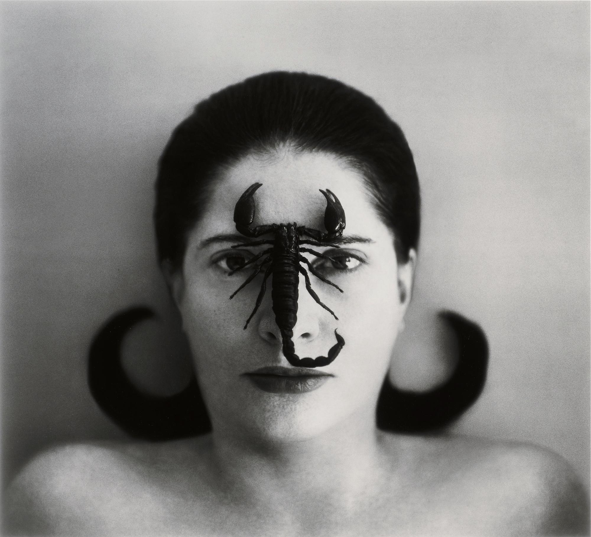 Marina Abramović - Portrait with Scorpion (Open Eyes)