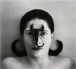 Marina Abramović - Portrait with Scorpion (Open Eyes)