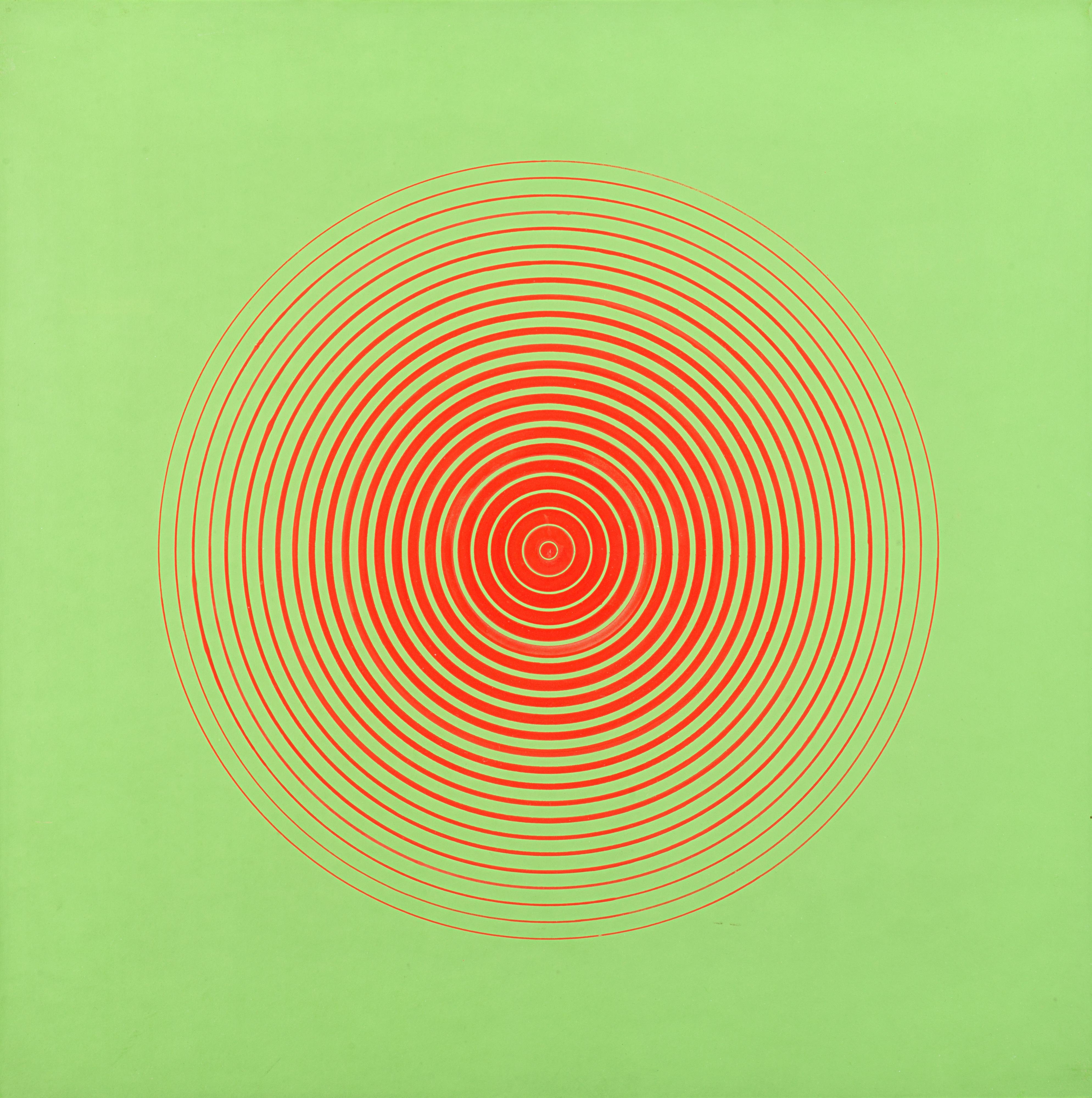 Marina Apollonio - Rosso su verde fluorescente 6A