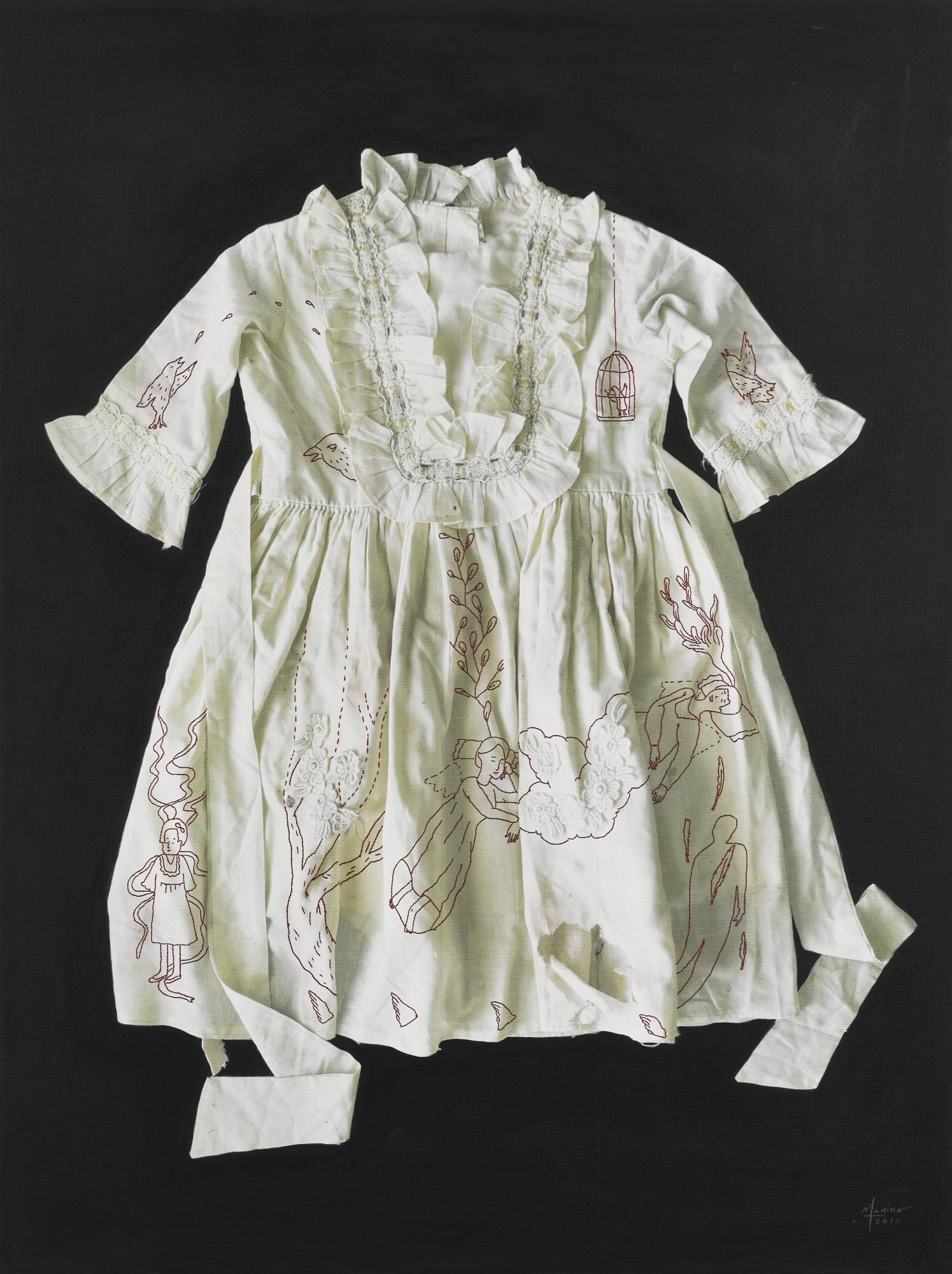 Marina Cruz - Embroidered Landscape Helen In A Daydream