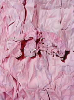 Marina Cruz - Sensual Ruffles With White Flowers(Painted In 2018)