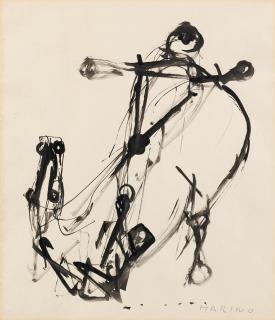 Marino Marini - Cavallo a terra e cavaliere di tre quarti (Horse and Rider on the Ground, Three-quarter View)