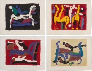 Marino Marini - Chevaux Et Cavaliers I (Guastalla L104-L111)