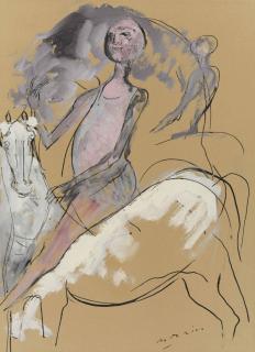 Marino Marini - Due Cavalli Con Cavaliere