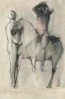 Marino Marini - Giocolieri e cavallo