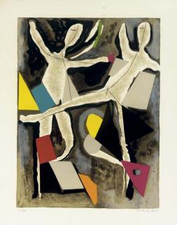 Marino Marini - Personnages du Sacre du Printemps, Paris and New York, Société International d\'Art XXe Siècle and Leon Amiel, 1974 (Guastalla L114-21)