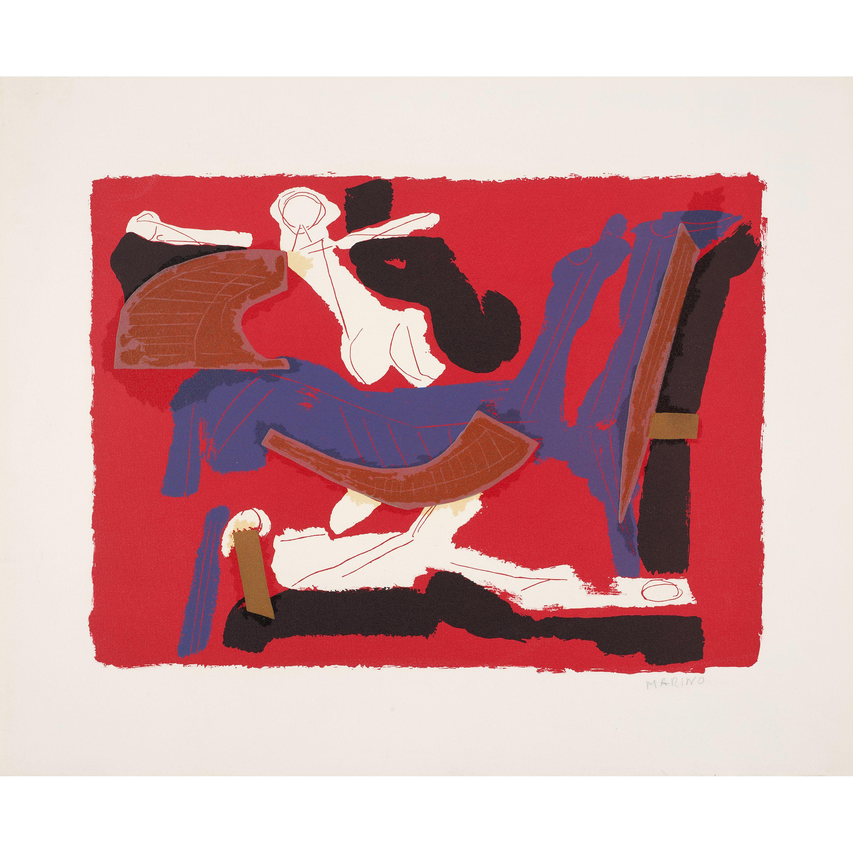 Marino Marini - Three Plates, from Chevaux et Cavaliers; Hommage à Marino (4 works)