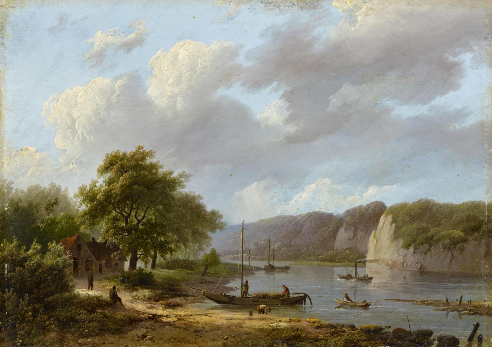 Marinus Adrianus Koekkoek - Rheinlandschaft