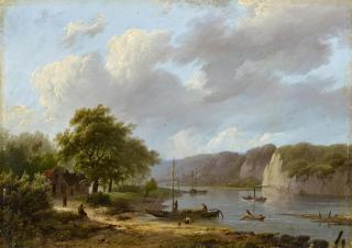 Marinus Adrianus Koekkoek - Rheinlandschaft