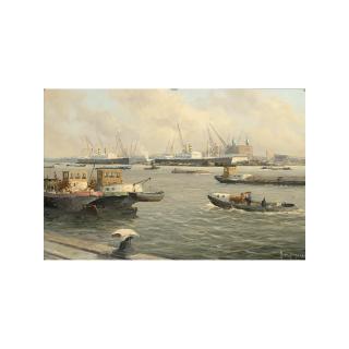 Marinus Johannes de Jongere - The Rotterdam Harbour