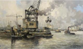 Marinus Johannes Drulman - Daily activities at Rotterdam harbour