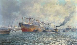 Marinus Johannes Drulman - The Waalhaven, Rotterdam