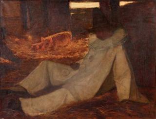 Marinus van der Maarel - Pierot in a pigsty