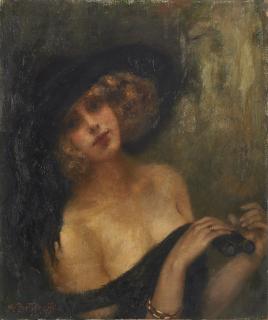 Mario Bettinelli - Ritratto di signora a teatro