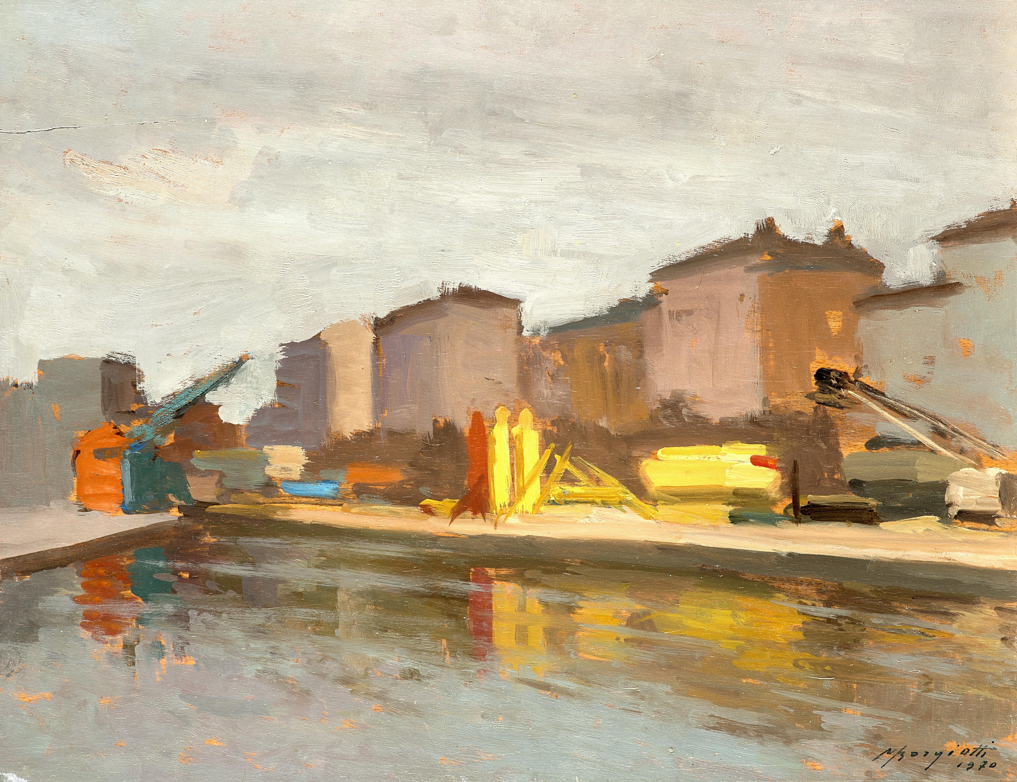 Mario Borgiotti - La Darsena a Porta Ticinese