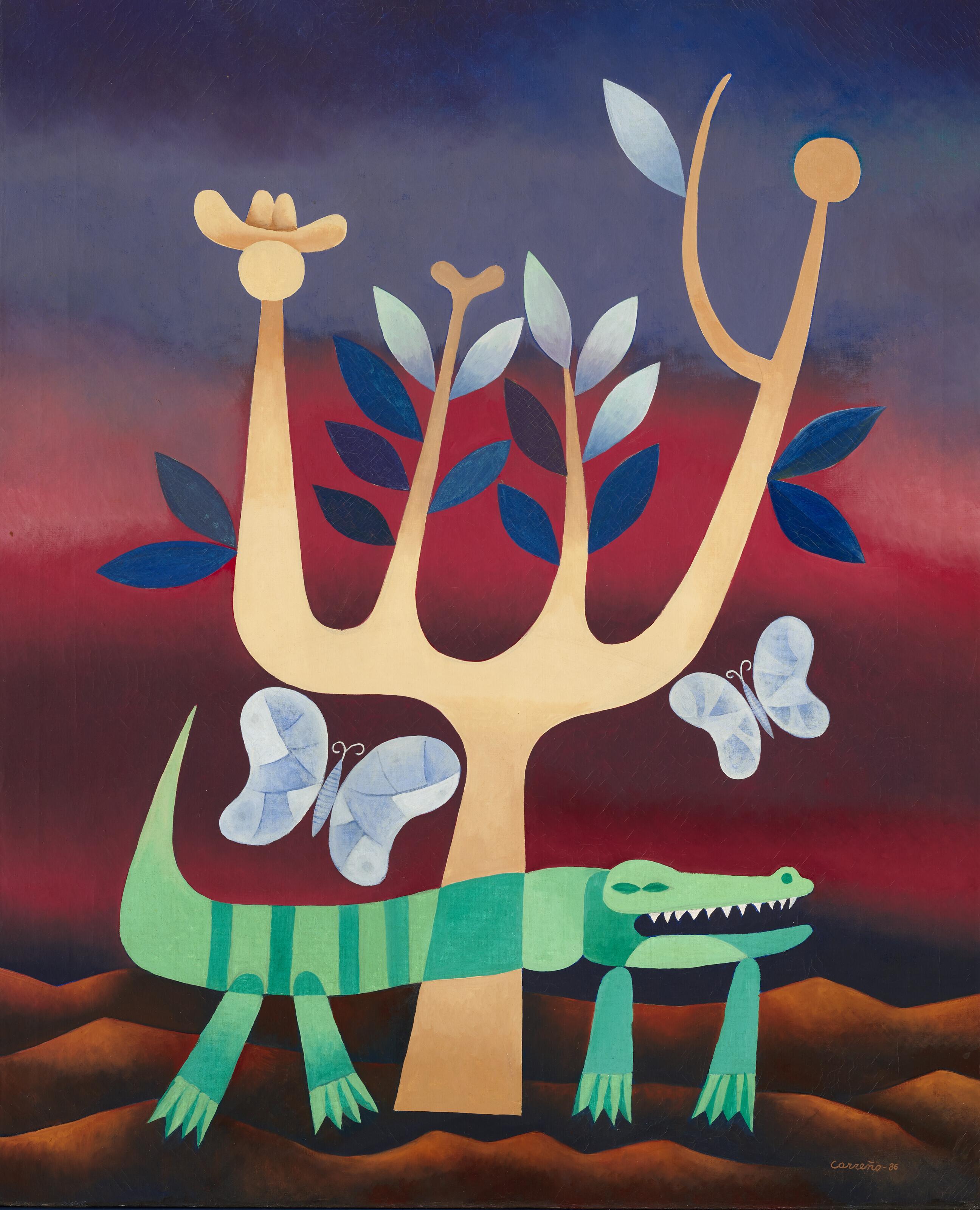 Mario Carreño - Cocodrilo (Crocodile)