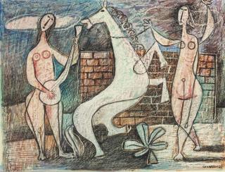 Mario Carreño - Dancing Horse