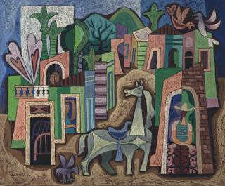 Mario Carreño - El caballo en el pueblo