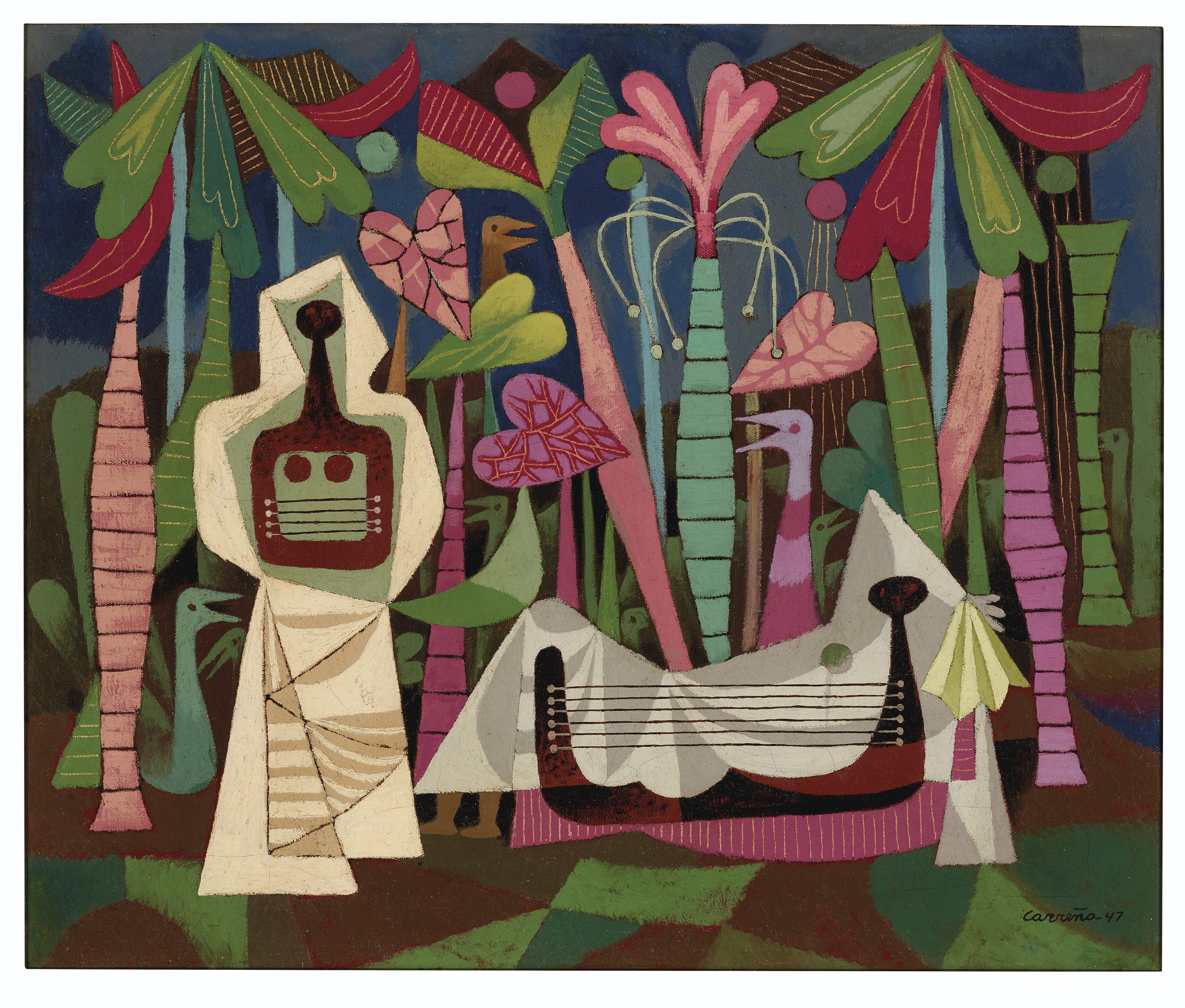 Mario Carreño - Figuras en el palmar (also known as Under the Palm Trees)