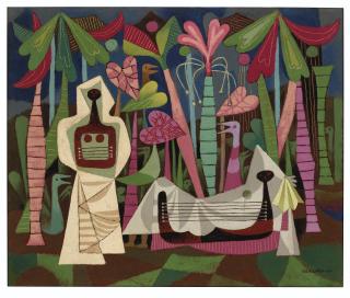 Mario Carreño - Figuras en el palmar (also known as Under the Palm Trees)