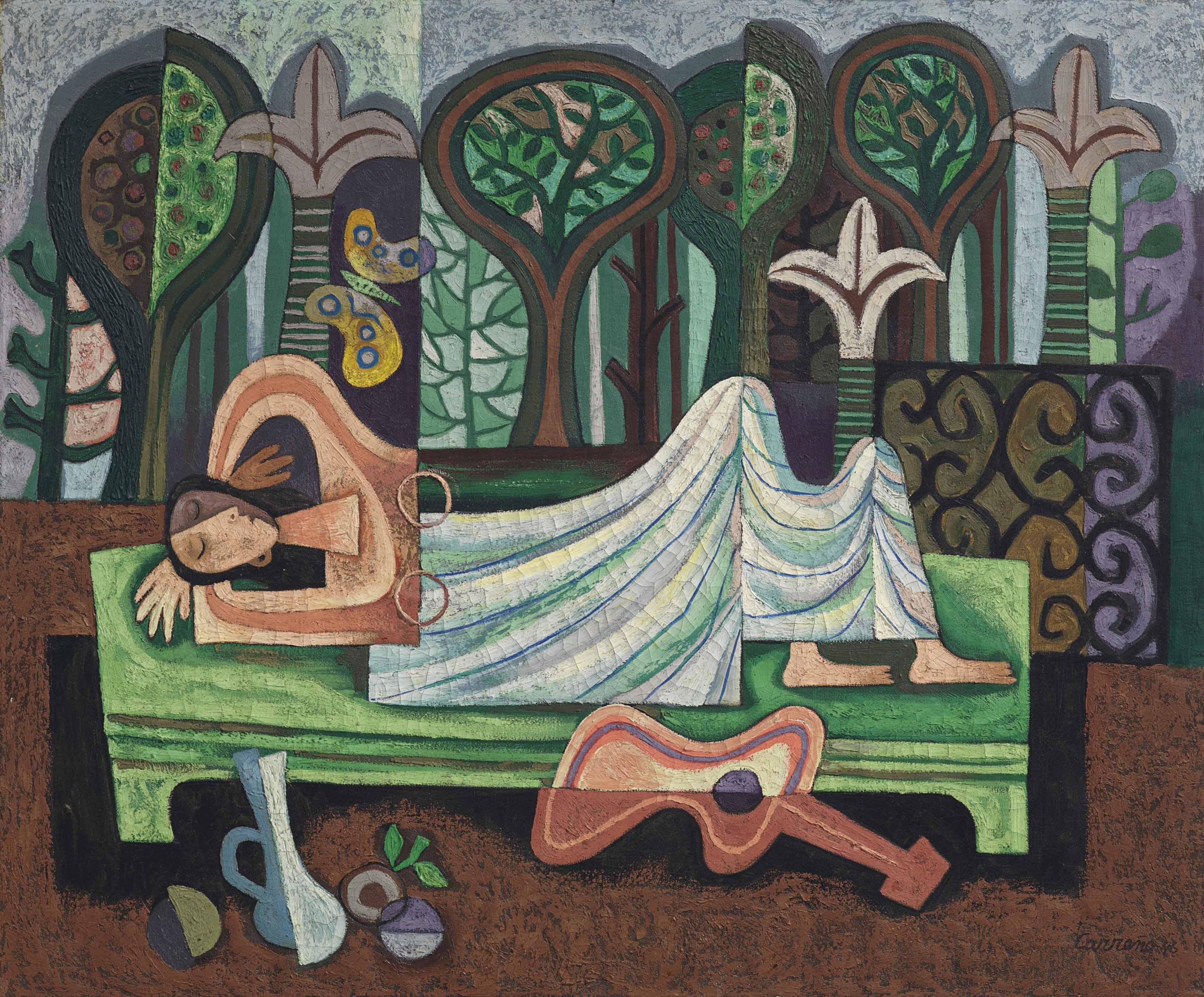 Mario Carreño - La siesta