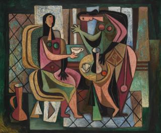 Mario Carreño - Mujeres En La Mesa