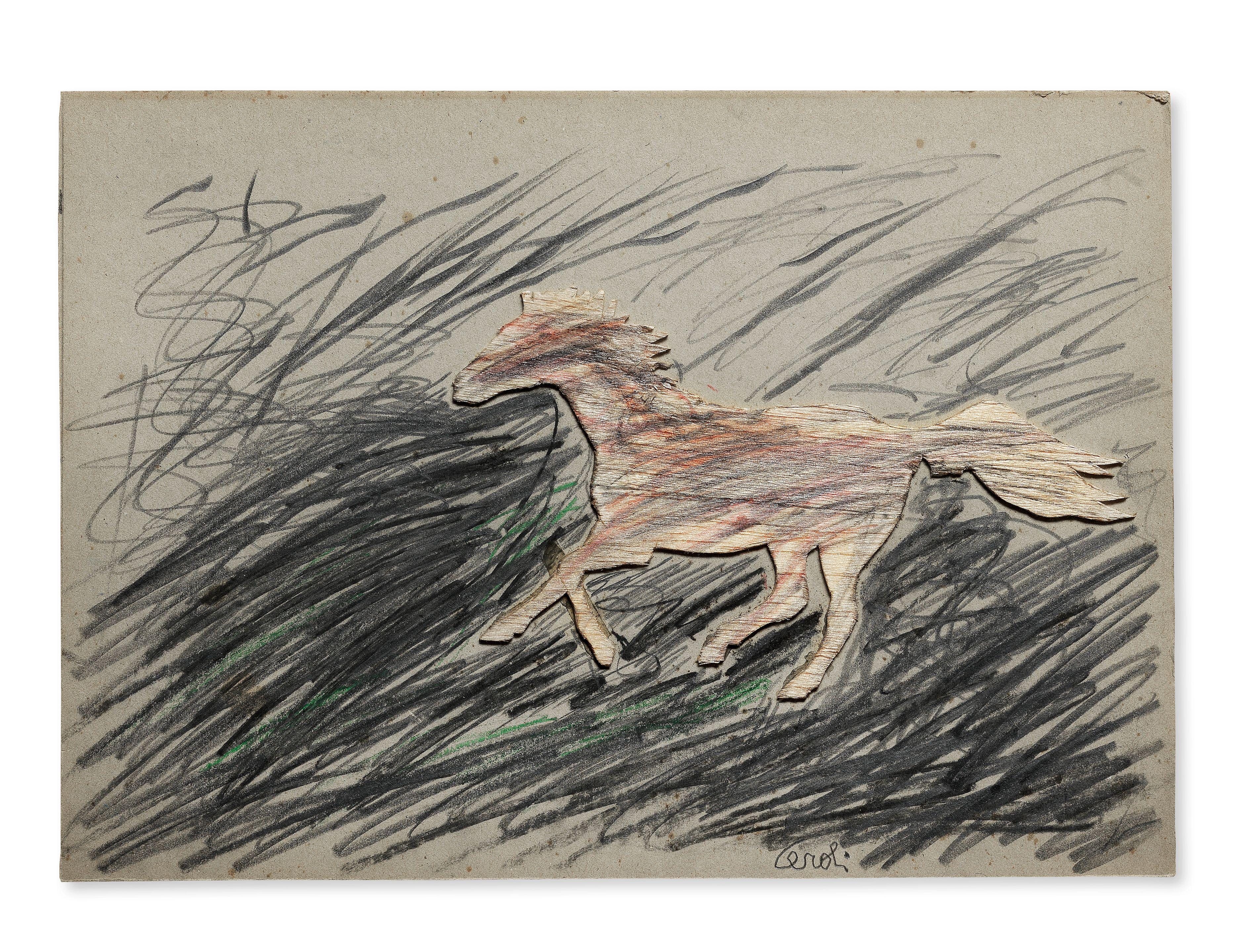 Mario Ceroli - Cavallo in corsa, 1993