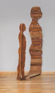 Mario Ceroli - L\'Uomo E La Sua Ombrashaped Wood. Executed In 1966