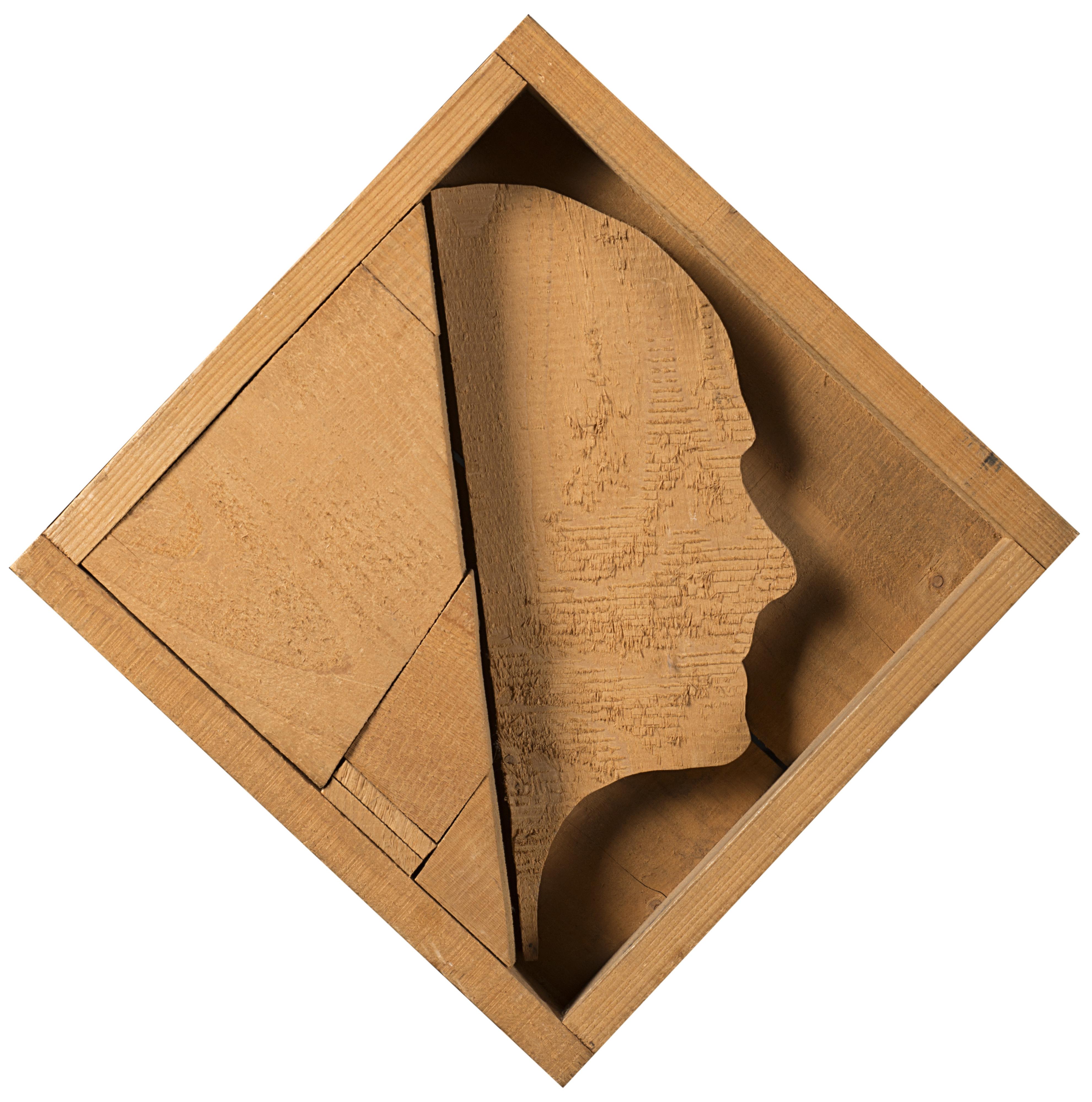 Mario Ceroli - Ritratto di Moravia