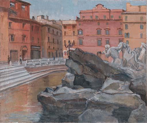 Mario Cortiello - Roma, Scorcio A Fontana di Trevi