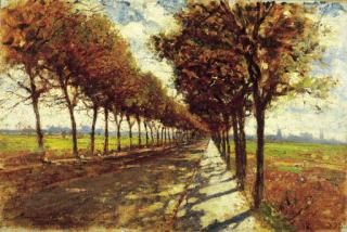 Mario de Maria - Viale alberato a Bremen, 1912