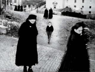 Mario Giacomelli - Scanno, 1957; and Pretini, 1963