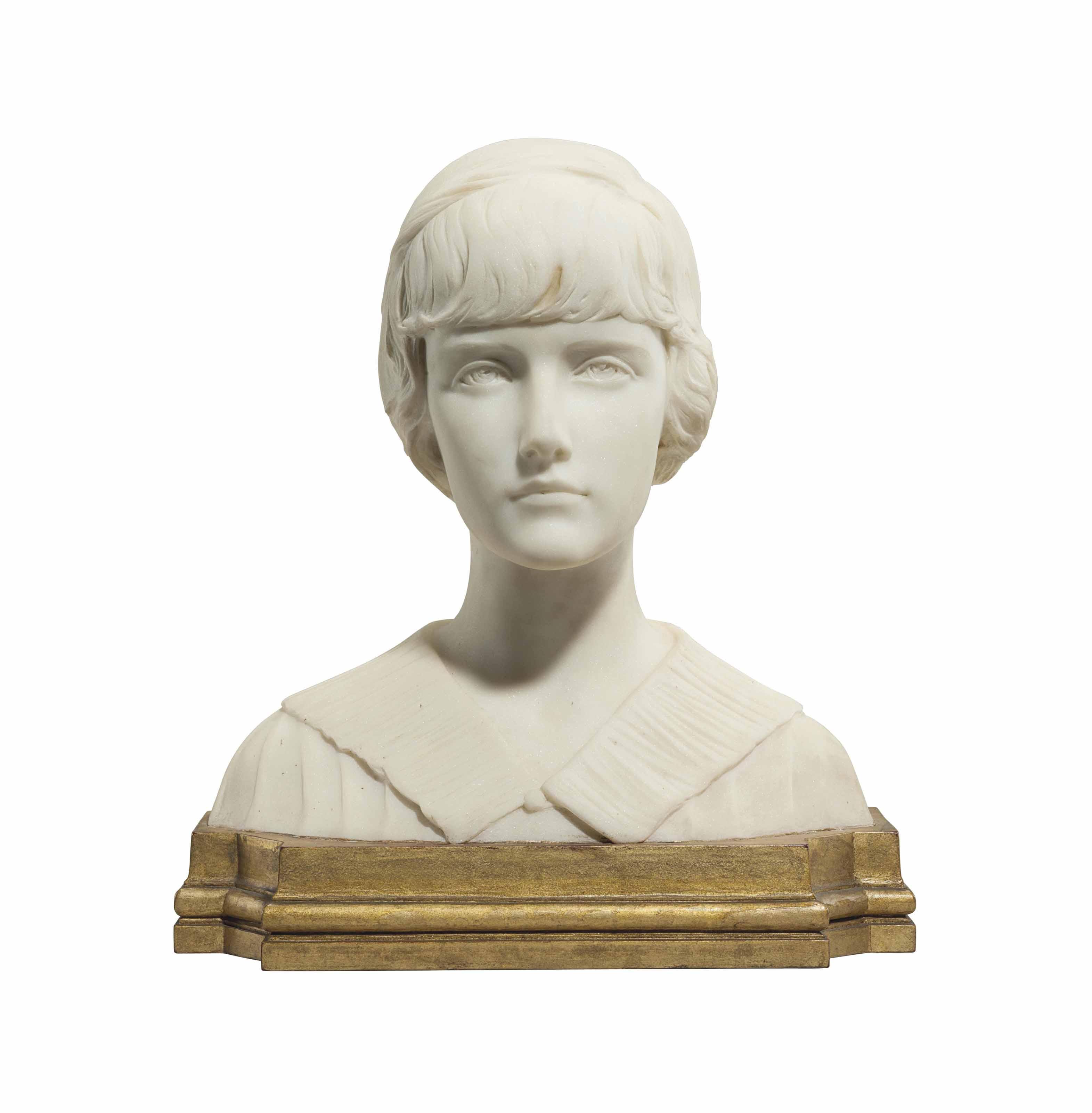 Mario Joseph Korbel - Portrait Bust of Andrée Clark (1902-1919)