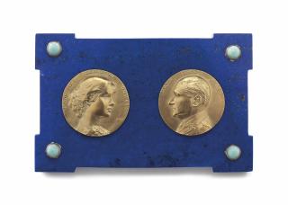 Mario Joseph Korbel - Portrait Reliefs of Margaret Illington Bowes (1879-1934) and Major Edward Bowes (1874-1946)