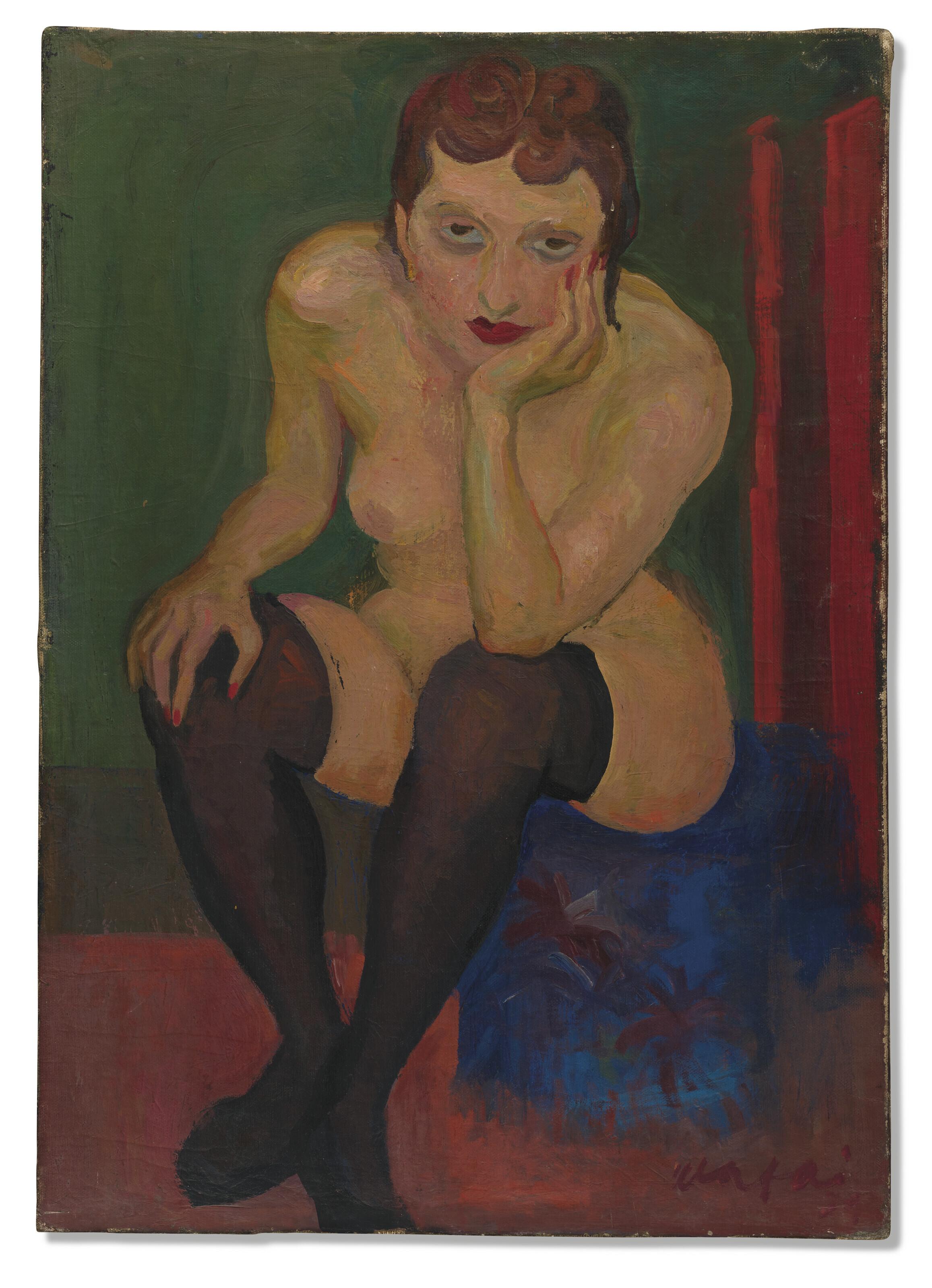 Mario Mafai - Nudo Seduto