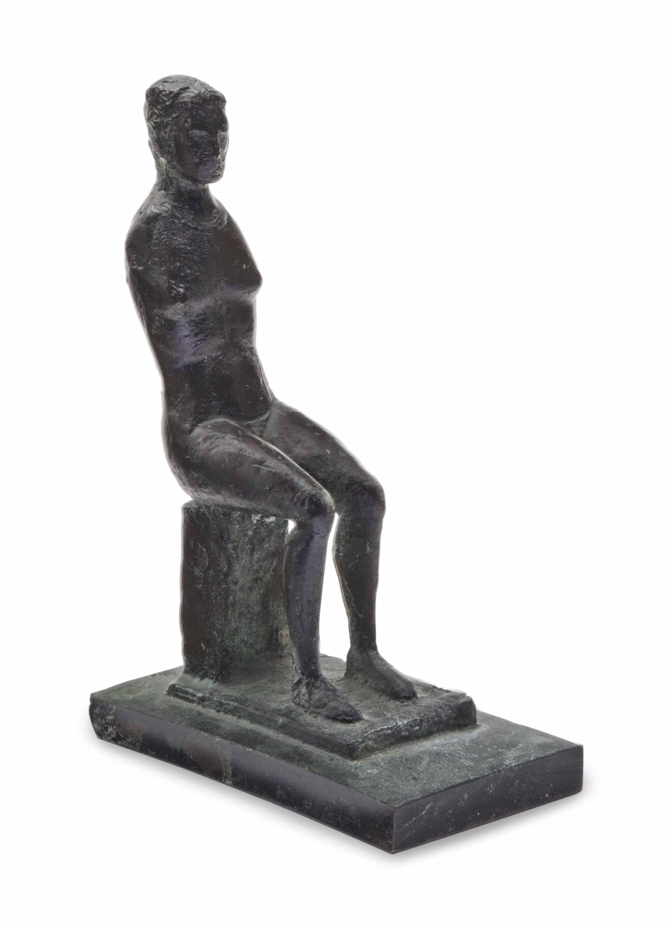 Mario Negri - Untitled (seated nude)