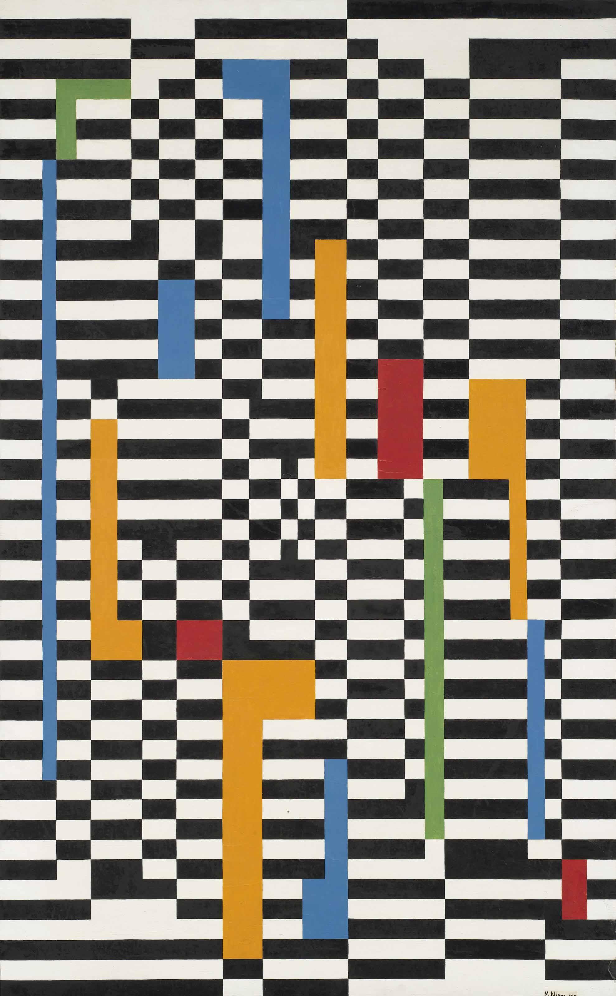 Mario Nigro - Pannello A Scacchi Bianchi E Neri