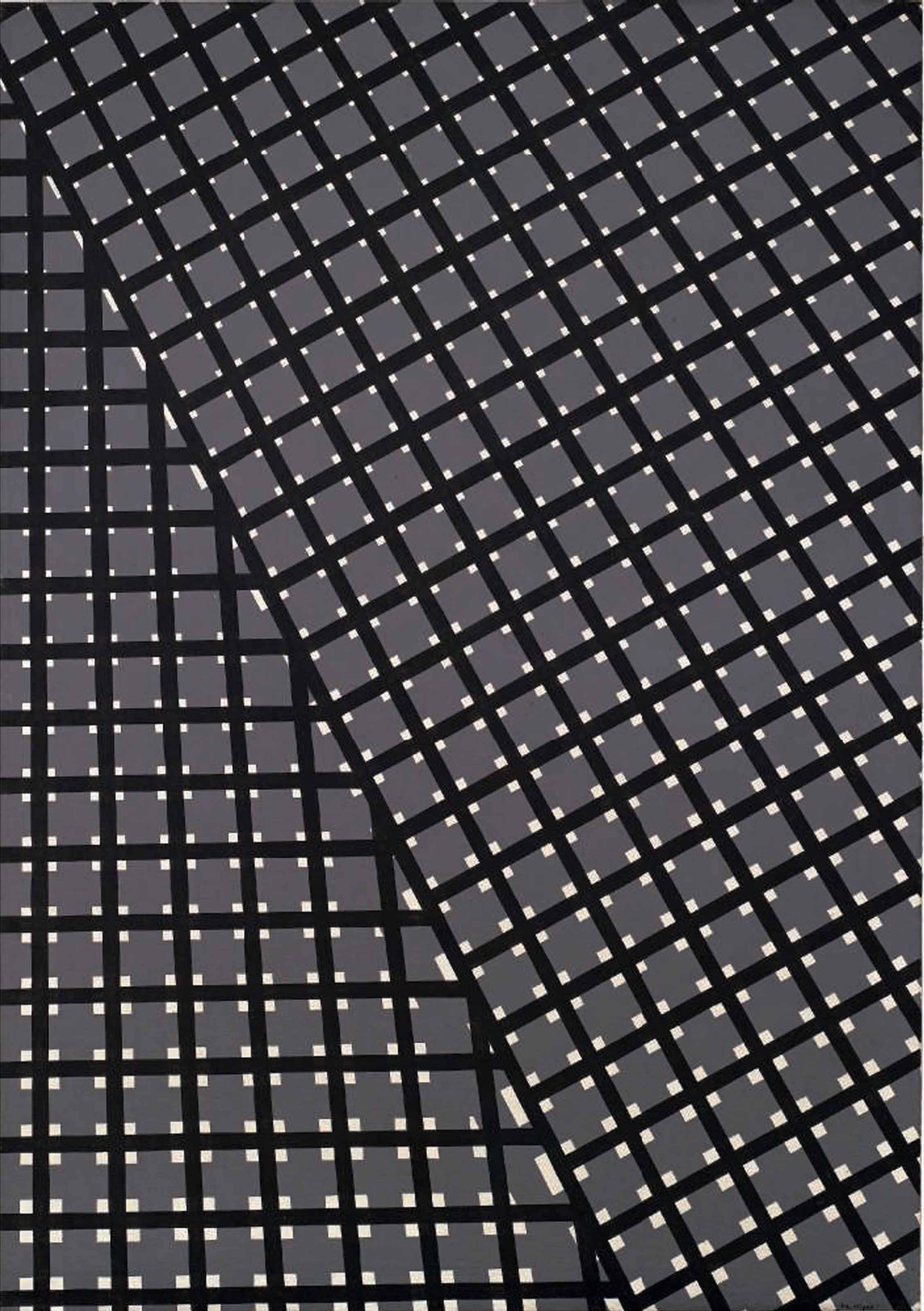 Mario Nigro - Spazio Totale 1: Variazione In Grigio: Progressione Ritmica Simultanea